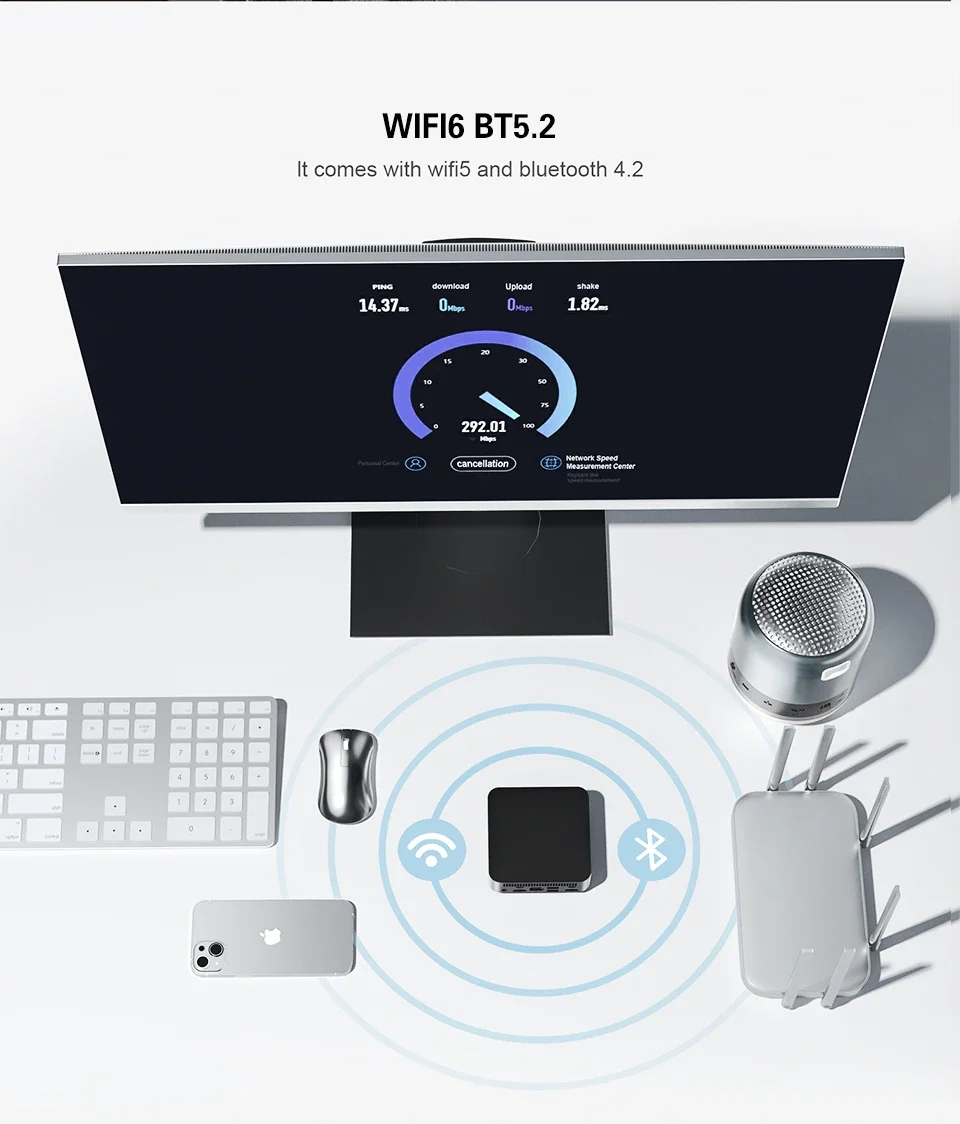 Intel Mini Host Intel I9 Mini Pc Windows 11 16GB RAM 1/2TB SSD Intel Core I9 8950HK Intel Core I3 6100U Mini Pc Computer Intel UHD Graphics Portable PC Mini WiFi 6 BT5.2 Mini Pc 3-Screen Display 4K HD Desktop