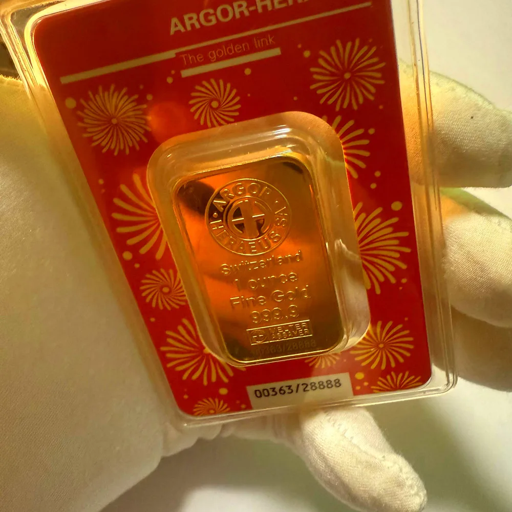 1 oz Gold Bar Argor Heraeus - 2024 Lunar Year of the Dragon
