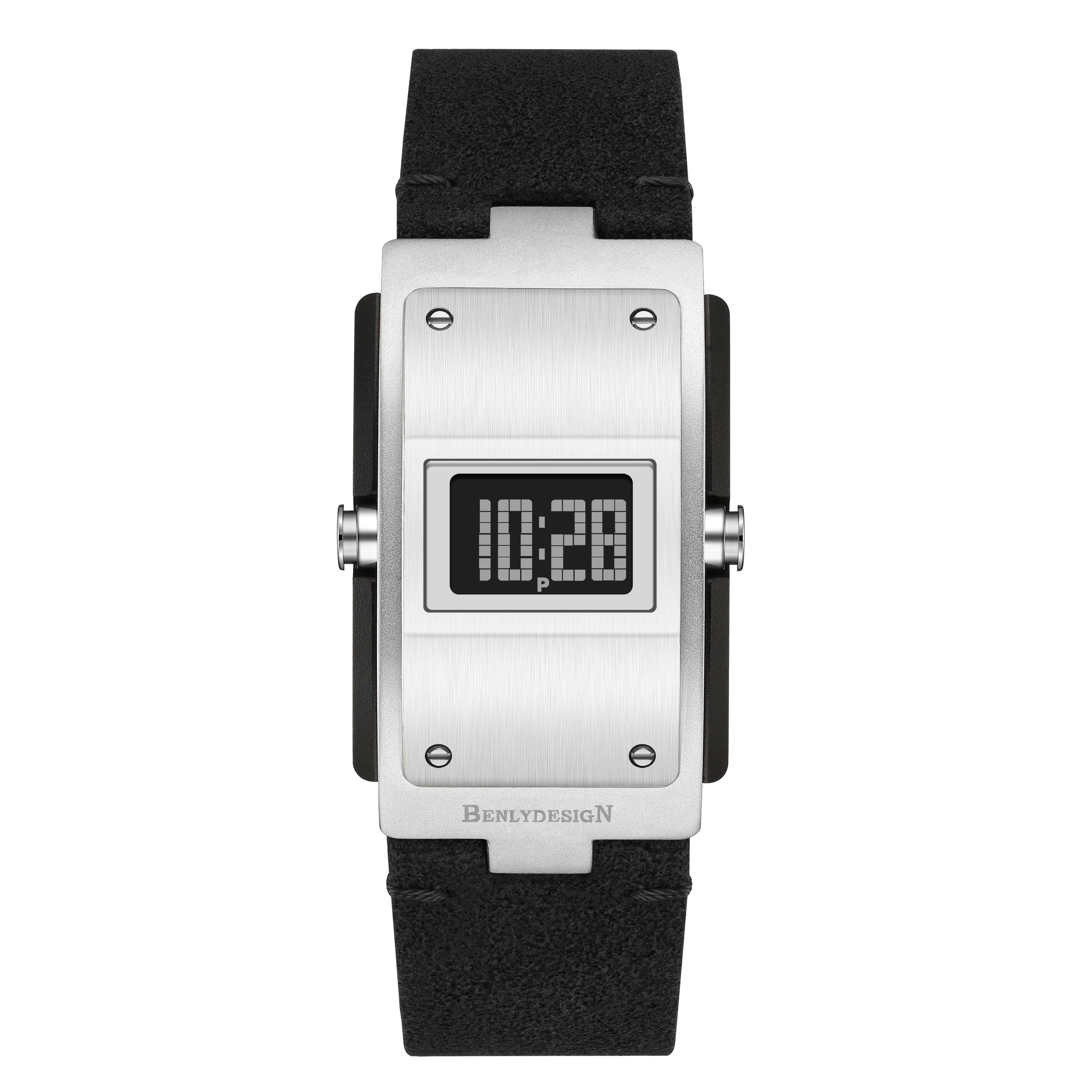 

BENLYDESIGN Unique Metal Watches Retro-futuristic Dital Watches For Men Watch, Vintage Style Gift For Men, Retro Watches M400
