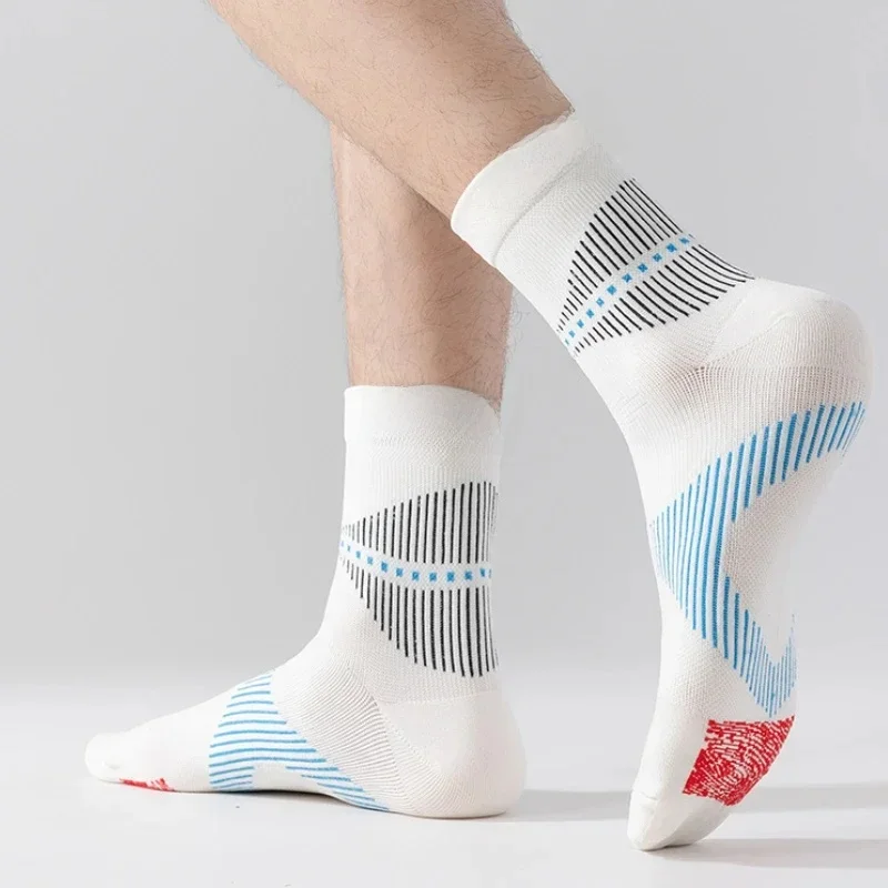 2 paires de chaussettes de Compression, nouvel été, bas de Compression pour Fascia plantaire blanche, chaussettes de pression décontractées pour Sports de plein air