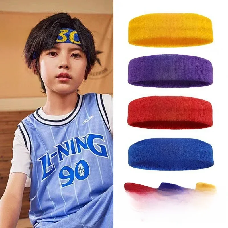 Bandeau athlétique en coton numéro 24 bandeau élastique Protection basket-ball Tennis Sport adulte enfants gymnase Fitness bandeau de cheveux de sueur