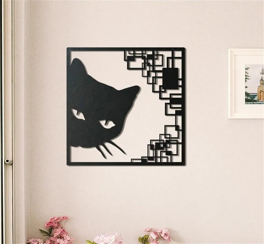 

Cat Metal Wall Decor