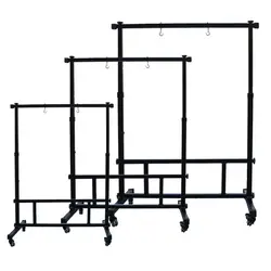 Square Steel Stand with wheels  for 45-90cm Gong Adjustable Height Percussion Musical Instrument Accessories