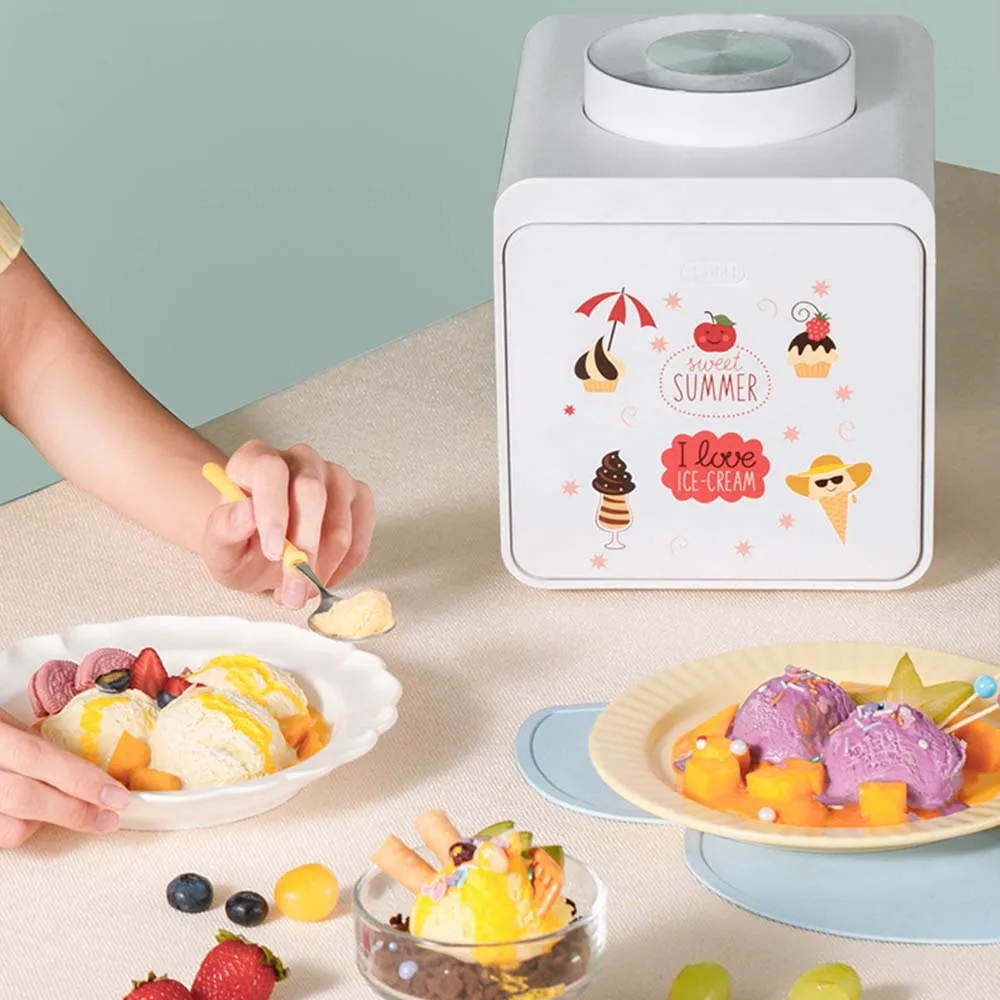 가정용 아이스크림 메이커, 자동 혼합 아이스크림 기계, 소형 스마트 아이스크림 기계