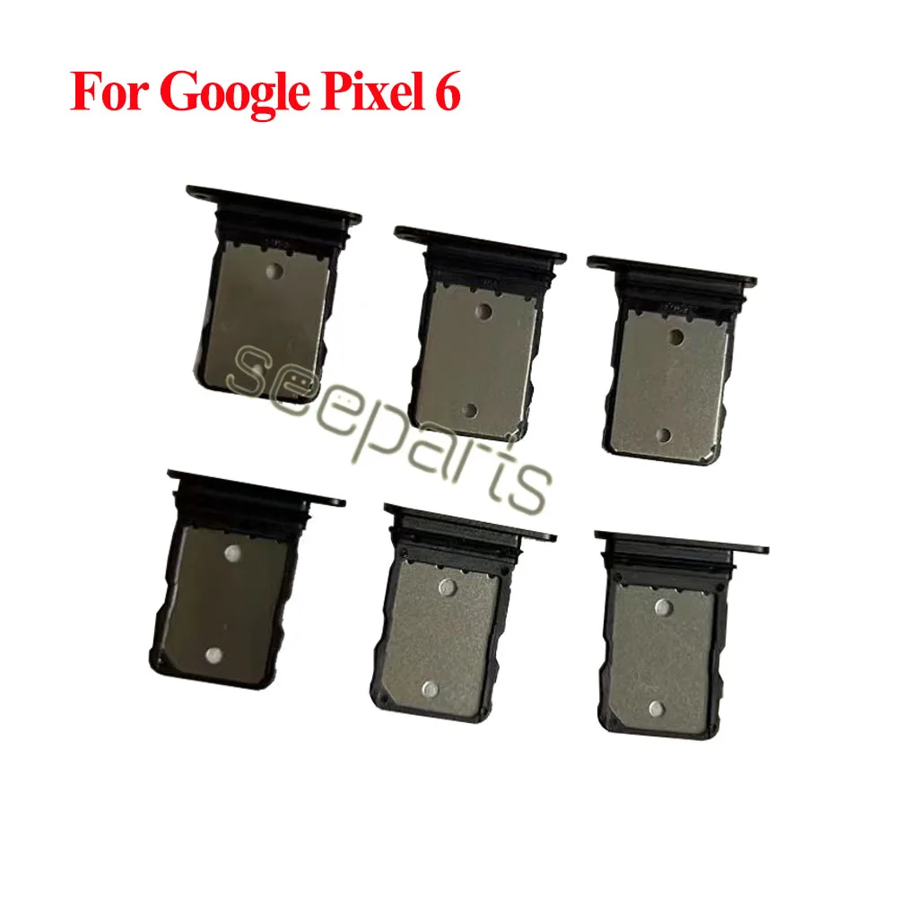 Sim Tray Holder For Google Pixel 6 Pro Card Tray Slot Holder Adapter Socket Repair Parts For Google Pixel 6 Sim Tray Holder