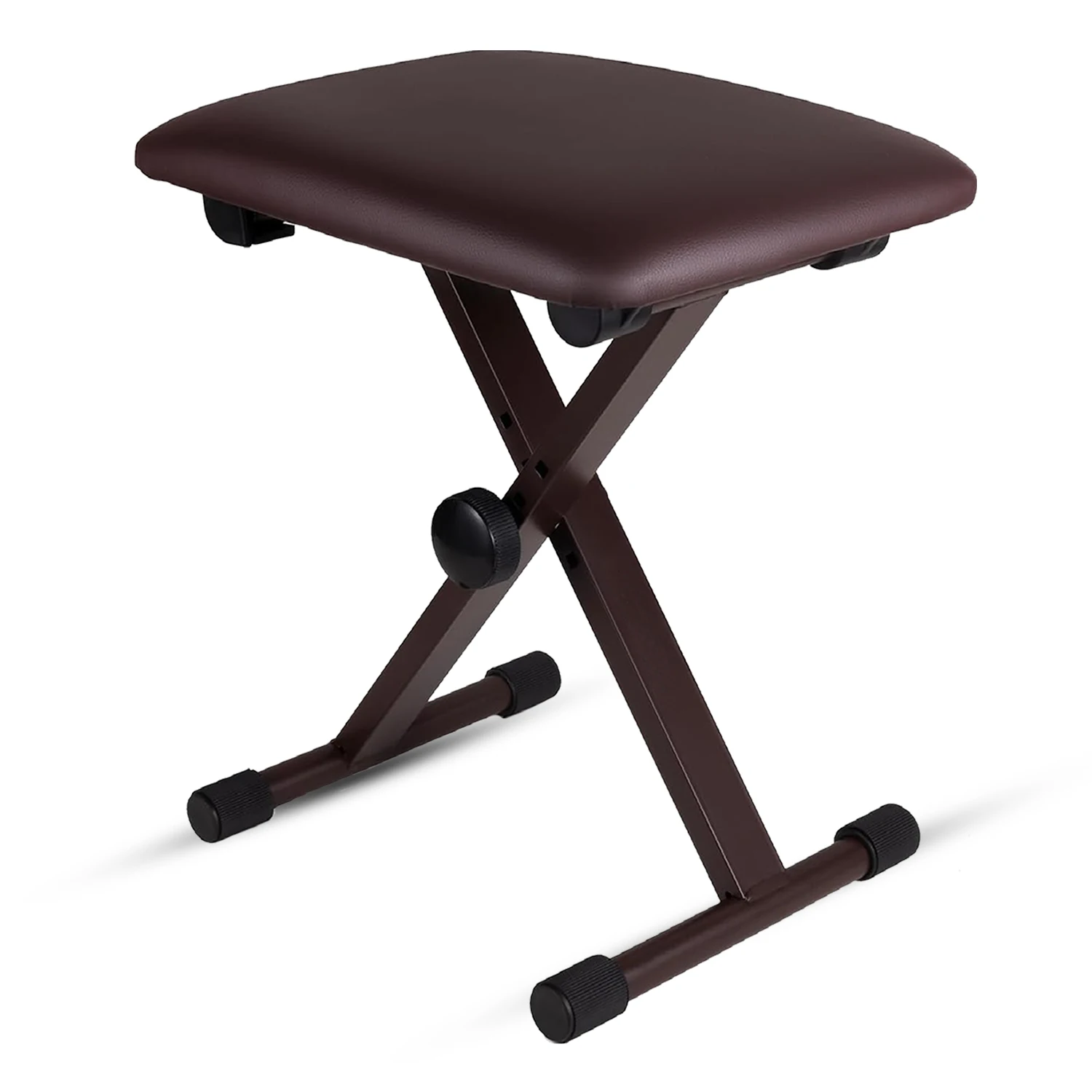 

5 Core Keyboard Bench X Style Piano Stool Padded Adjustable Keyboards Chair KBB 02 BR