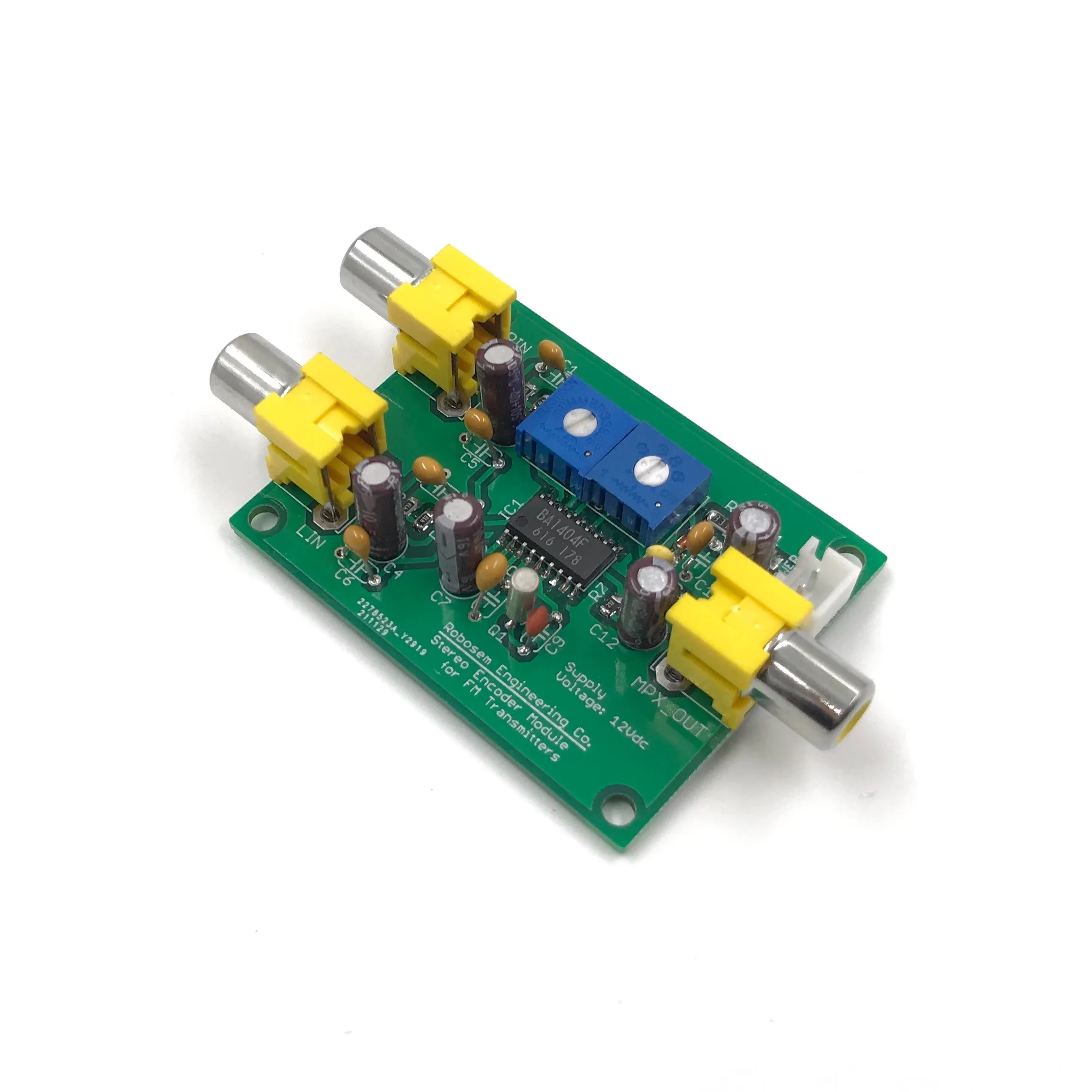 Stereo Encoder Circuit Board for Mono FM Transmitter Radio BA1404 RF Module PLL Amplifier VHF UHF Band Mono to Stereo Broadcast