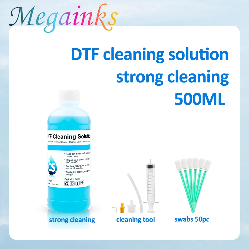 cleaning solution dtf 500ml Cleaning Liquid For DTF Ink Direct Transfer Film For PET Film All Desktop Large Format DTF Printer