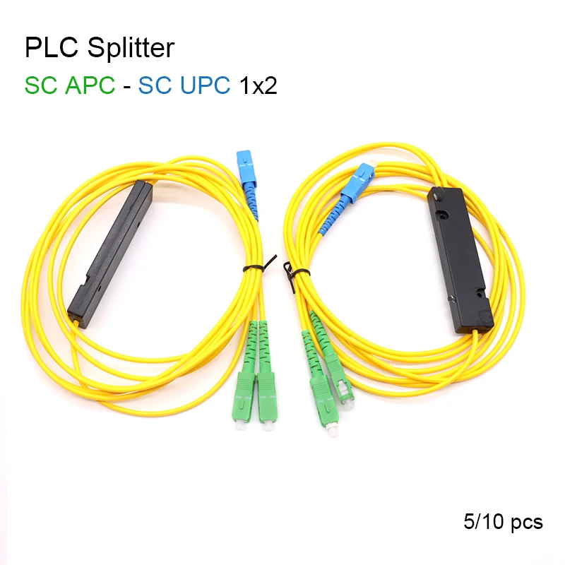 

Fiber Optic Splitter box 1X2 SC APC SC UPC 1*2 PLC splitter,Optical Pigtail FTTH 1:2 SC Fiber Connector free shipping