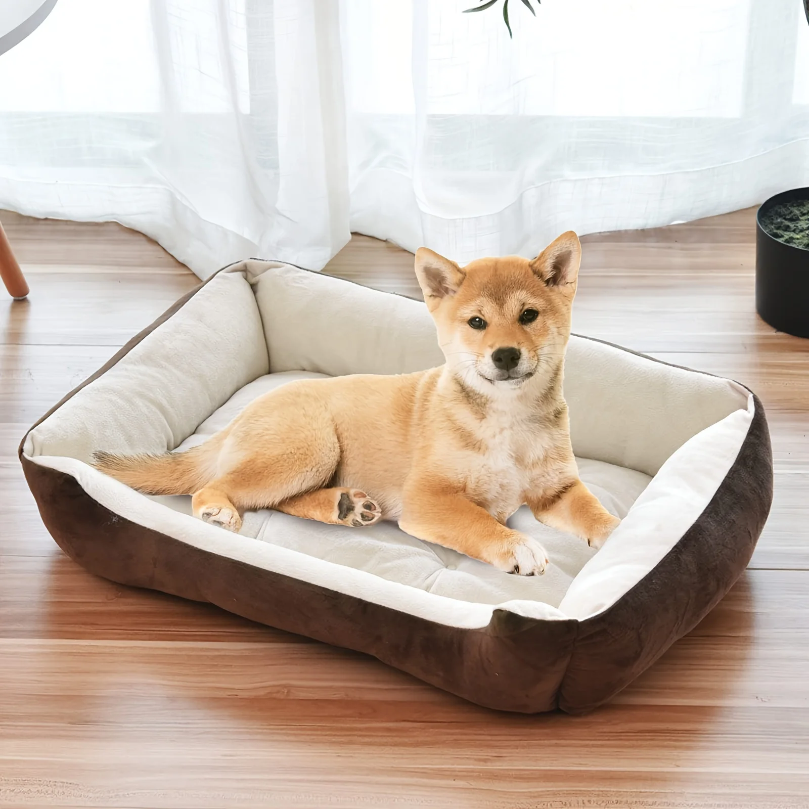 

Dog Bed Rectangular Pet Dog Bed Washable Pet Mattress Comfortable Pet Cushion With Non-slip Bottom For Dogs And Cats