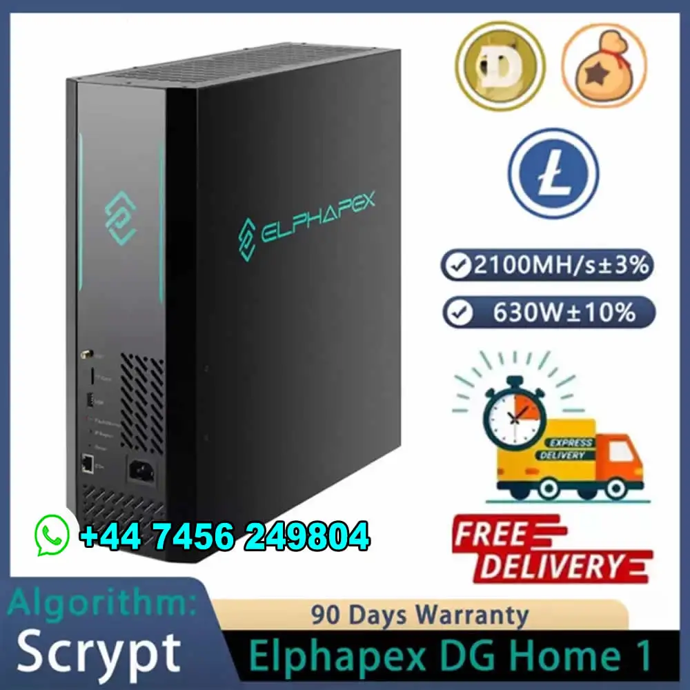 DX Promo offer Elphapex DG Home 1 2100M 630W Litecoin Dogecoin Bells Miner