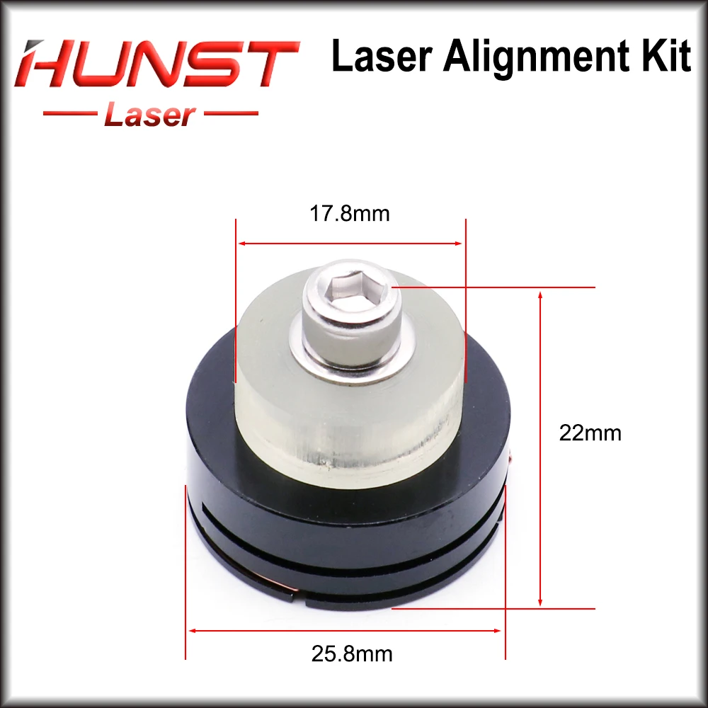 Imagem -04 - Hunst Laser Caminho Calibrando Dispositivo Luz Regulador Kit de Alinhamento para Co2 Máquina de Corte a Laser para Ajustar a Laser Colimate