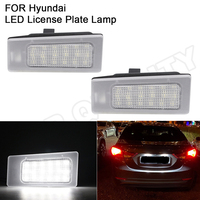 For Kia Forte MK2 KX3 Hyundai Accent Elantra MD Solaris 2Pcs NO Error LED License Plate Light Number Lamp