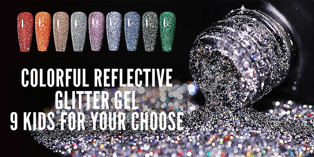 YOKEFELLOW 10 ml Gel-Nagellack, funkelnder roter Gel-Nagellack, Soak Off UV-LED-Gel-Lack, 122 Farben, Nagelkunst, Maniküre, Geschenke für Frauen – Detail 5