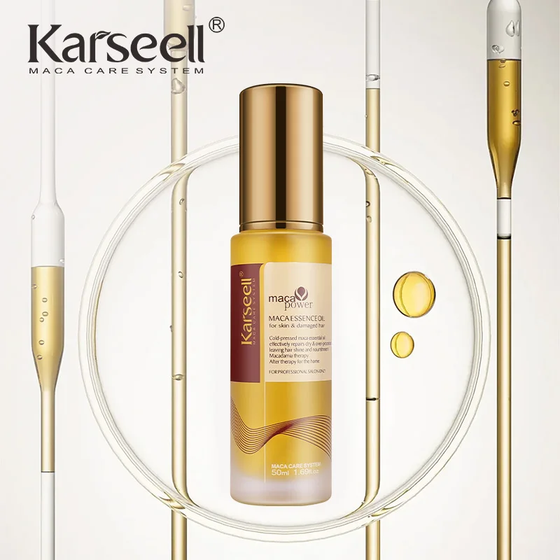 Karseell 1/2pcs Set Moroccan Argan Oil for Hair Healing Cold Pressed Weightless Argan Oil Hair Serum for Dry Damaged Hair - Image 6