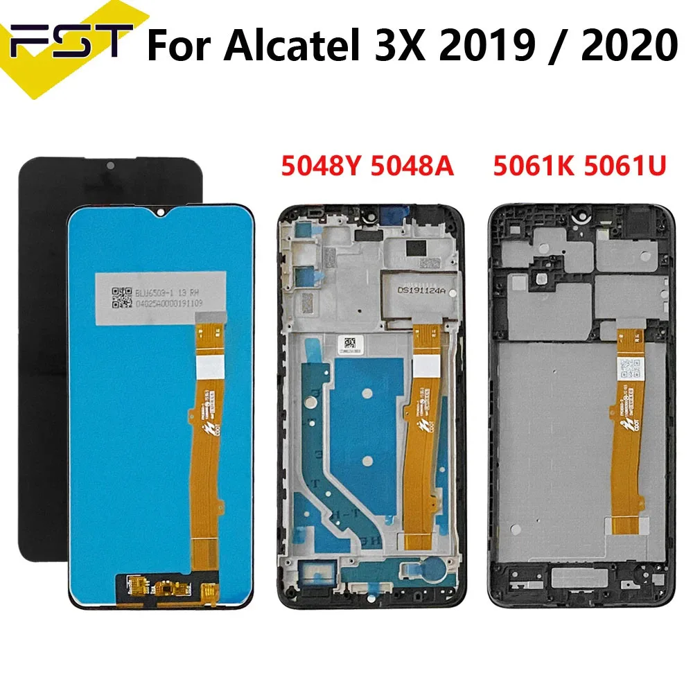 

For Alcatel 3X 2020 LCD 5061K 5061U 5061 LCD Screen Touch Display Assembly For Alcatel 3X 2019 5048 5048Y 5048A 5048I 5048U LCD