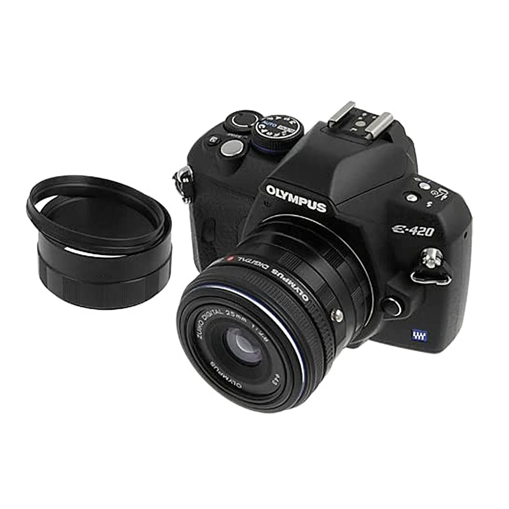 Mcoplus Metal Manual Macro Extension Tube Adapter Ring for Olympus OM Mount E620 E610 E520 E510 E500 E450 E420 E410 E5 E7 Camera