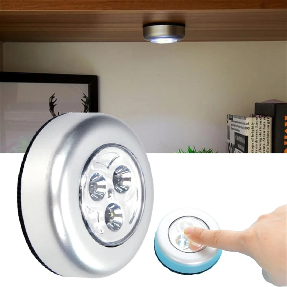 Portable Led Light Push Stick On Lamp Emergency Light For Home Kitchen Bedroom Stick Wall Light Touch Control Clap Lights Small