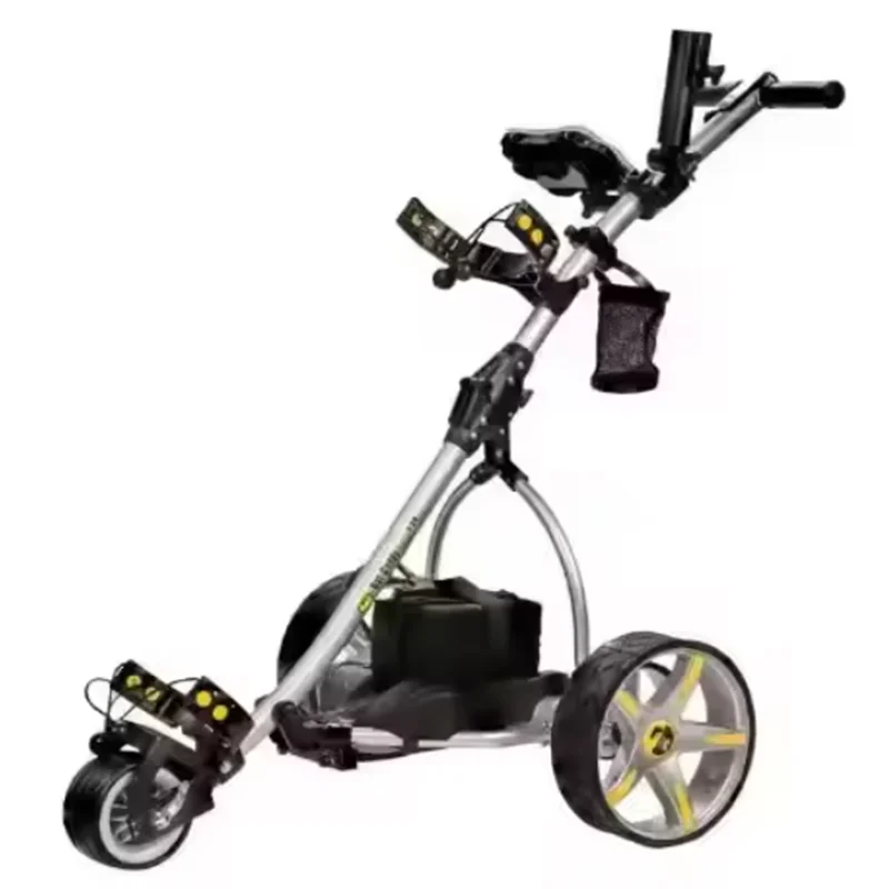HURTOWE SPRZEDAŻE WOZÓKÓW GOLFWYCH ELEKTRYCZNYCH X3R Srebrny Bat Caddy Akumulator Litowy 20Ah Pilot Zdalnego Sterowania Ekologiczny DIY Klasa ODM Możliwość Personalizacji