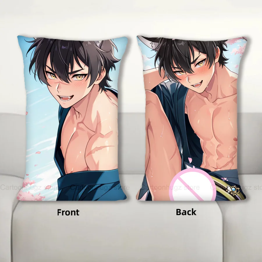 

Dakimakura Anime Garu Pillow Cover Sofa Cushion Double-side Print Throw Pillow Case 40X60cm