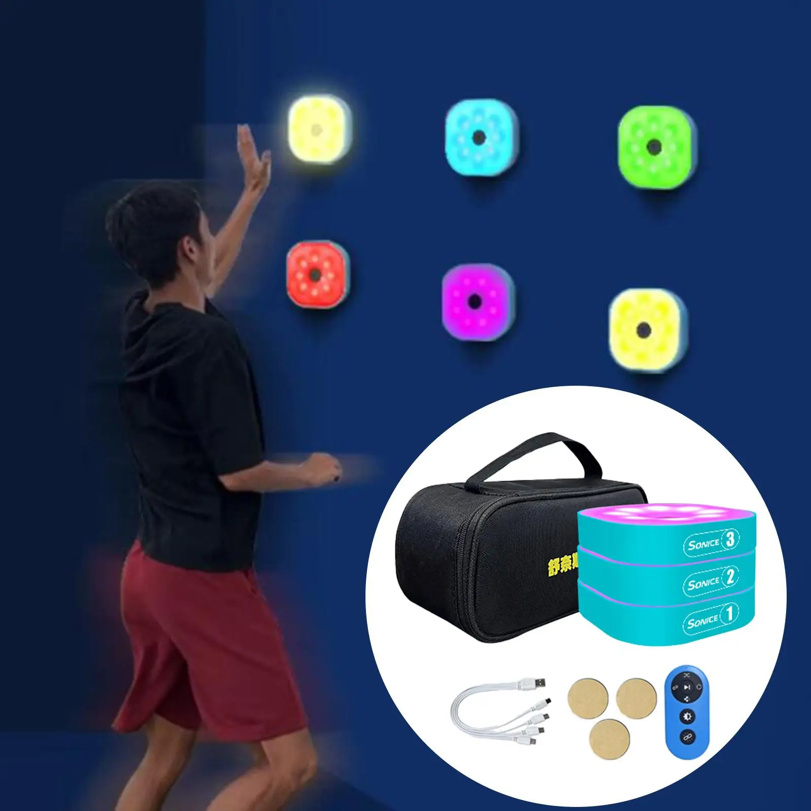 

8Pcs/Set Blazepod Reaction Training Light Sports Agility Response Equipment for Boxing Fencing Soccer Sports Agility Reaction X