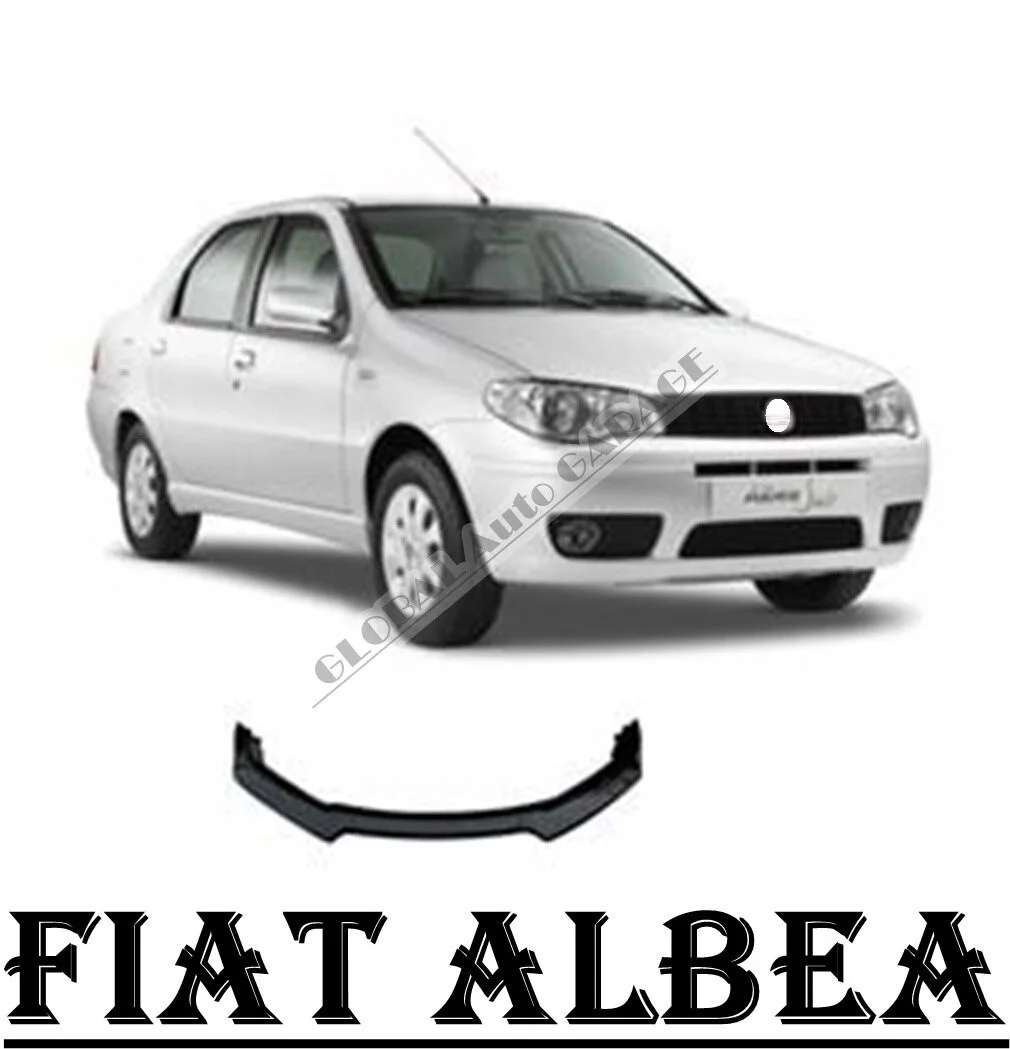 For Fıat Albea Front Bumper Attachment Lip 2001-2020 Piano Glossy Black Splitter Diffuser Universal Spoiler Bumper Mud Flaps