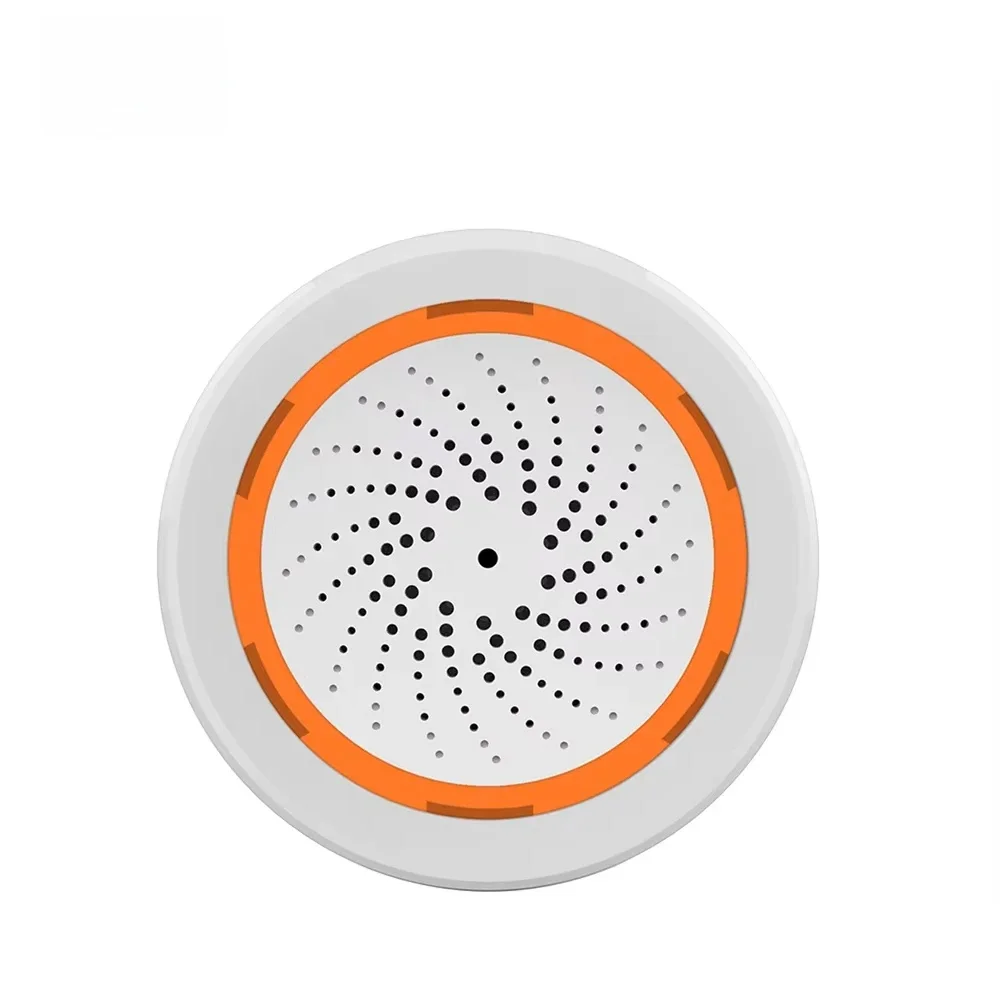 Coolcam Tuya Zigbee Inteligentna syrena alarmowa do bezpieczeństwa w domu z ostrzeżeniami stroboskopowymi Obsługa kabla USB Zasilanie Działa z TUYA Smart Hub — zdjęcie 2