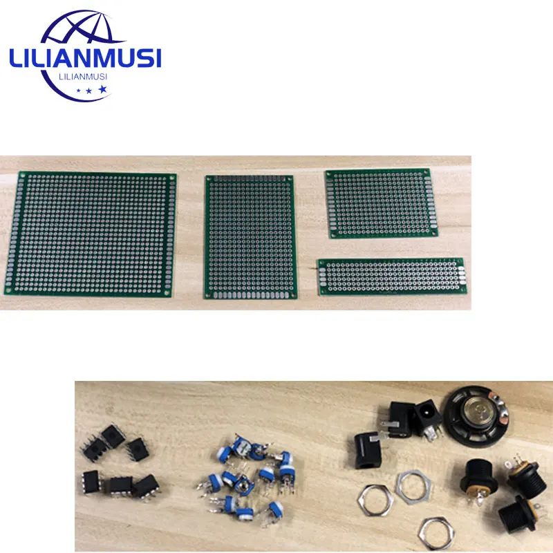 Imagem -03 - Mega Kit Componente Eletrônico Variedade Capacitores Resistores Led Transistores Diodos 1n270 Germânio dc Jacks Opamp Pcb