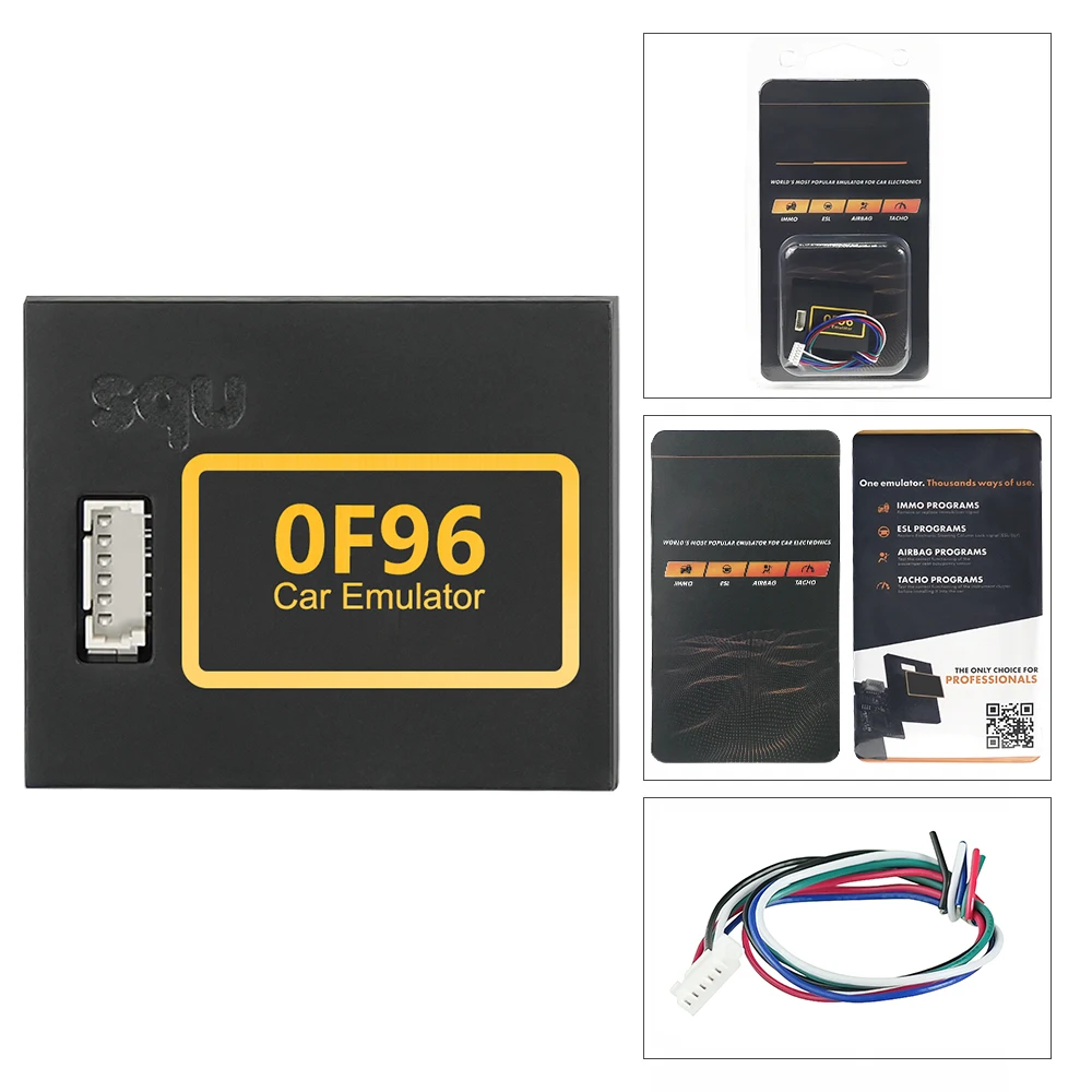 SQU OF96 OF80 OF110 Universal Car IMMO Emulator for B-enz for Opel/R-enault/B-MW/F-iat Tacho ECU Tuning Programmer Tool