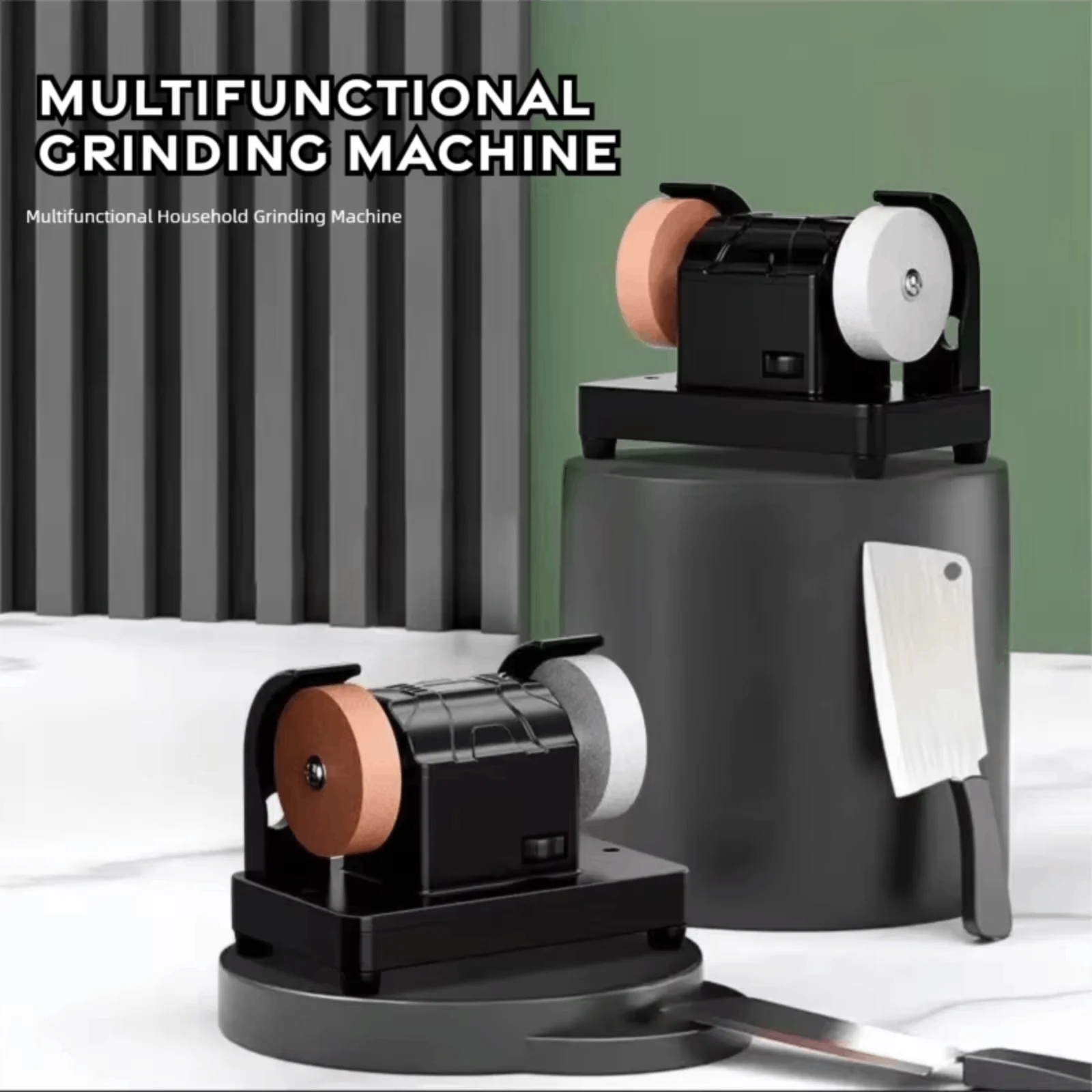 Small Grinding Wheel Machine Household Grinding Wheel Machine Knife Sharpener Suction Cup Tabletop Grinding Polishing Machine