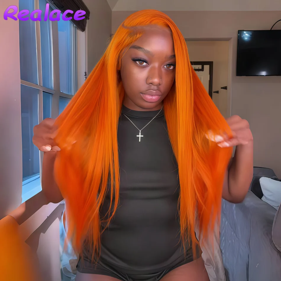 orange-ginger-hd-lace-frontal-wig-13x6-bone-straight-lace-front-wig-350-colored-brazilian-human-hair-pre-plucked-wigs-for-women