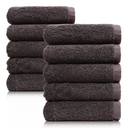 코튼리빙 40수 200g 100% 호텔타올, 진회색 5장/10장, 샤워 타월,  부드러운 수건 Hotel Bathroom Shower Towels