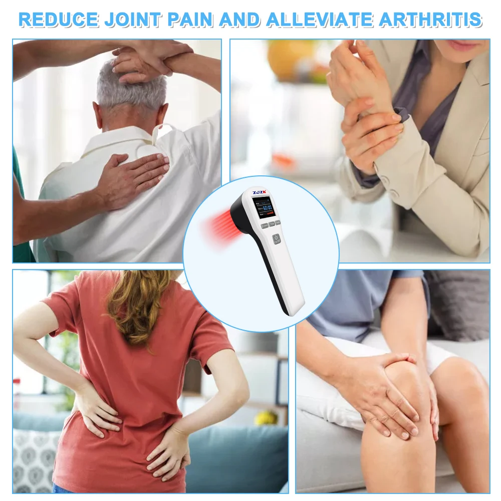 660mW koudlaser Lllt-licht voor tendinitis en rugbehandeling Fysiotherapie en revalidatie met 4x808nm 16x650nm-diodes