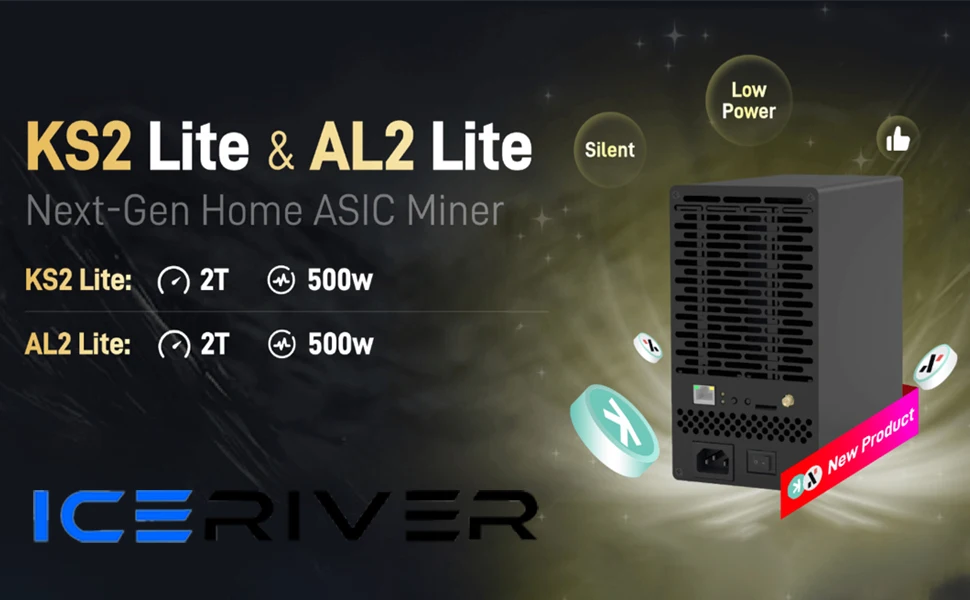 

FA BUY 3 GET 2 FREE ICERIVER ALPH AL2 LITE Asic Miner 2TH 500W - Alephium Miner for Crypto Mining