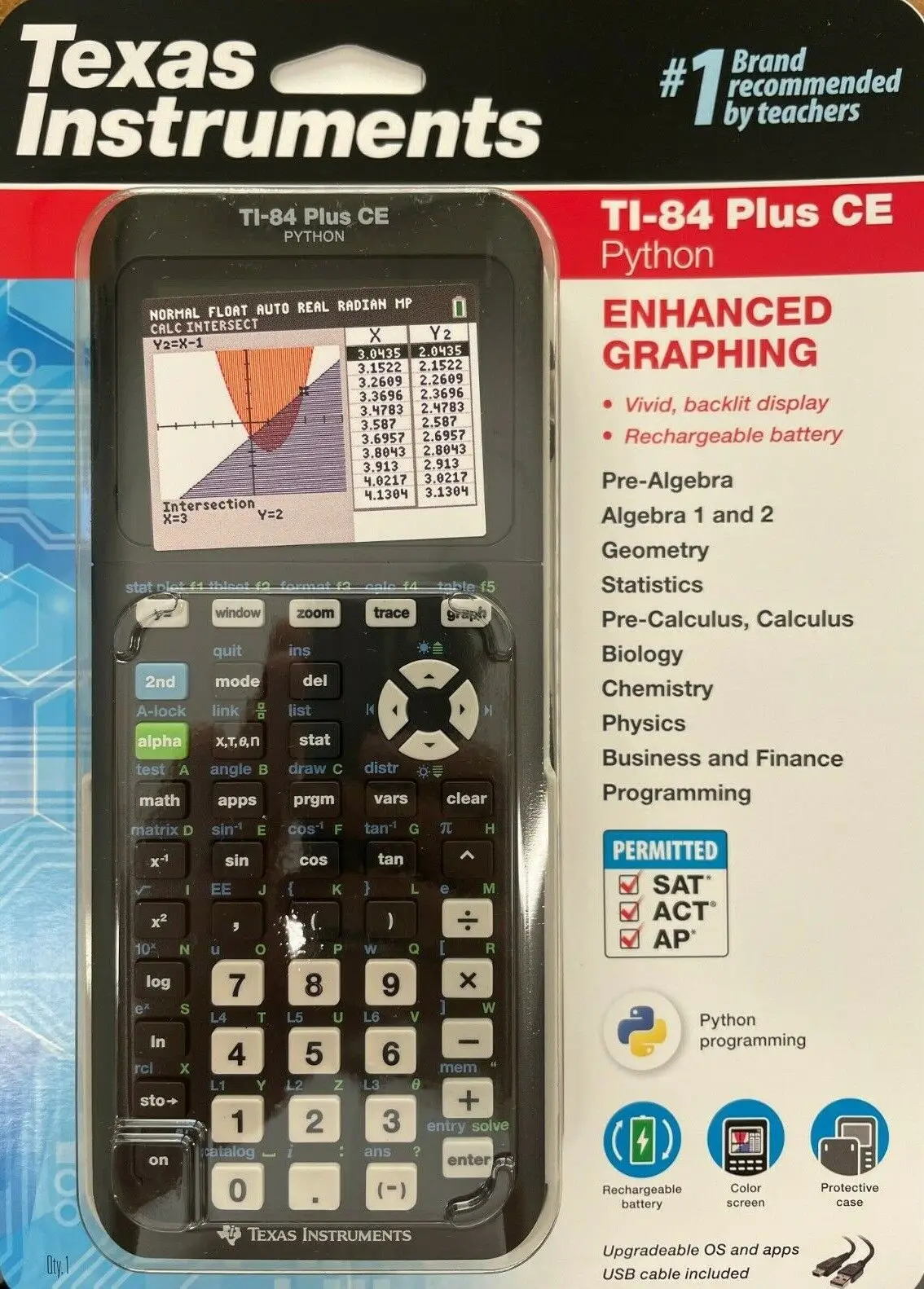 Texas Instruments TI-84 Plus CE Colors Graphings Calculator