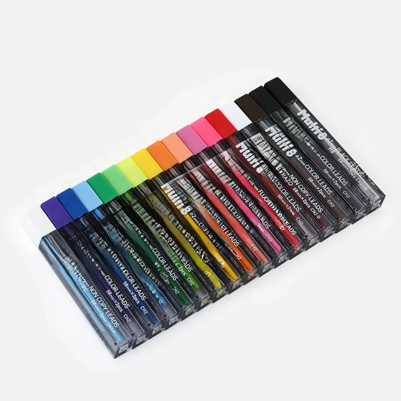 LifeMaster Pentel Multi 8 wkładów do ołówków automatycznych 2,0 mm kolorowy ołówek grafitowy Scrapbooking Design artykuły papiernicze — zdjęcie produktu 7