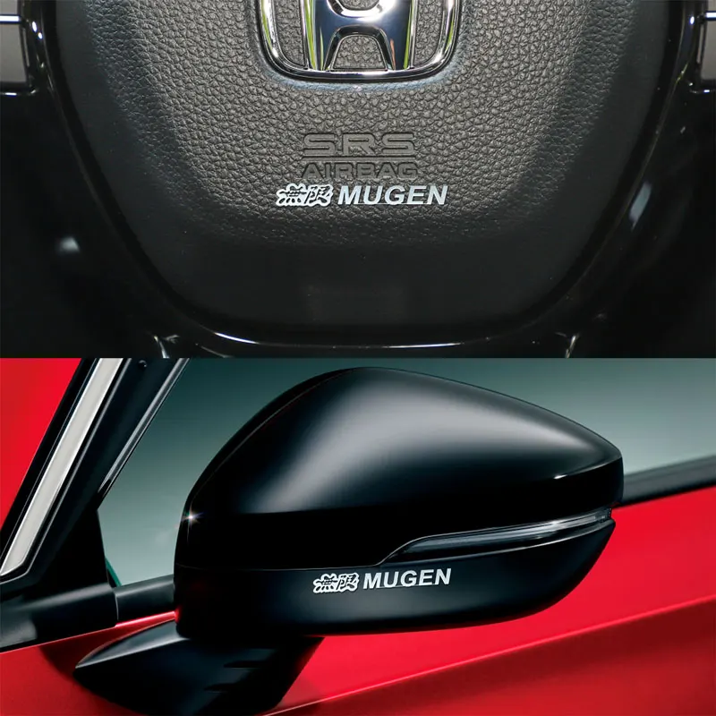 ملصقات معدنية لممسحات النوافذ لديكور السيارة ، ملصقات بتصميم السيارة لسيارة Honda Mugen Power Accord Odyssey JAZZ CRV Fit Accessories #2