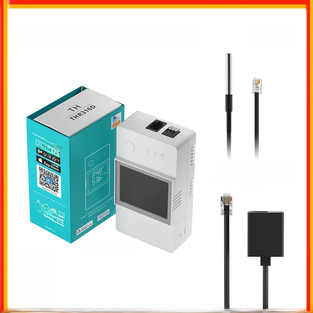 SONOFF TH Elite 16A 20A Wifi Slimme Temperatuur- en Vochtigheidsbewakingsschakelaar Werk met THS01 RL560 MS01 Sensor eWelink Alexa - afbeelding 2