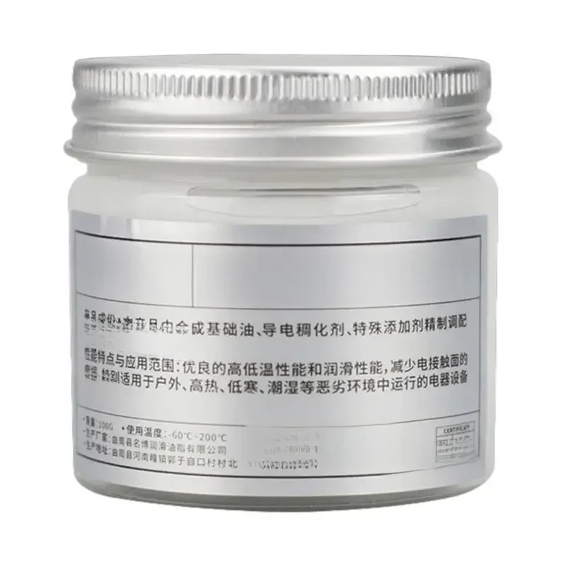 Graisse conductrice de Contact électrique 100g, pâte conductrice, composé d'électricité pour une faible valeur de résistance pour les appareils ménagers