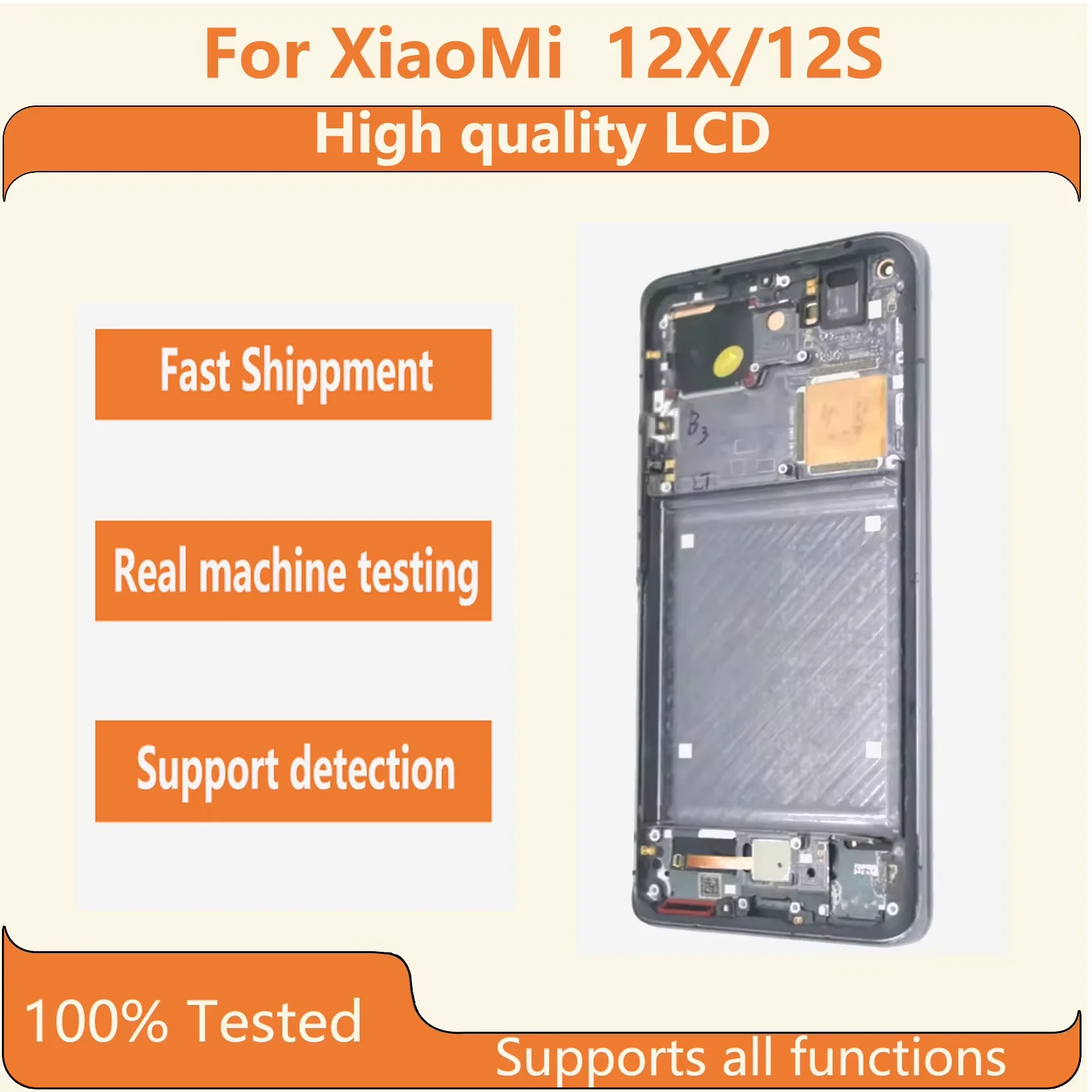 

Original Xiaomi 12X/12S 6.28-inch 120Hz AMOLED Display Complete Assembly - Quality Replacement Part