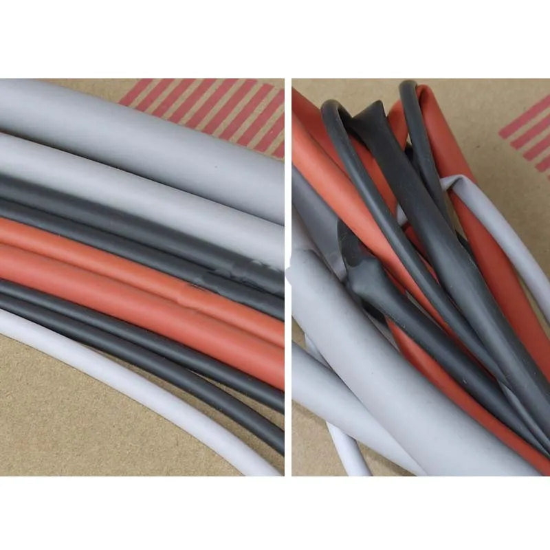 1M 5M 10M RED 1.7:1 Ratio Silicone Rubber Heat Shrink Tubing  φ0.8 1 1.5 2 2.5 3 3.5 4 5 6 8 10 12 15 20 25 30mm