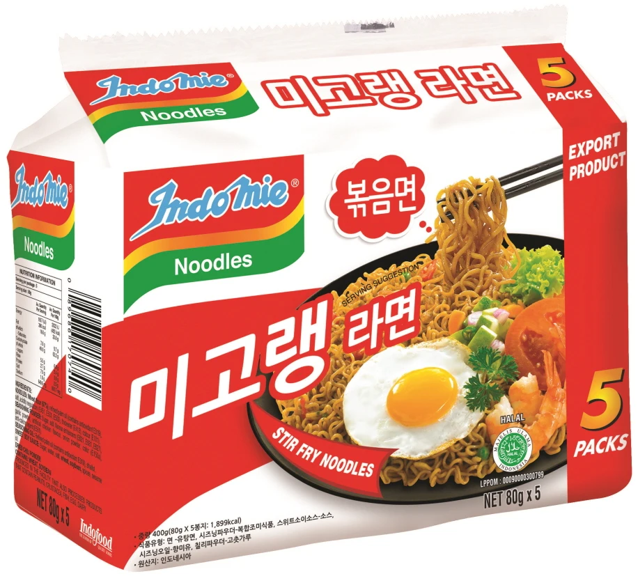 이멕스무역 인도네시아 인도미 미고랭 오리지널 봉지라면 5개x8번들 40개입