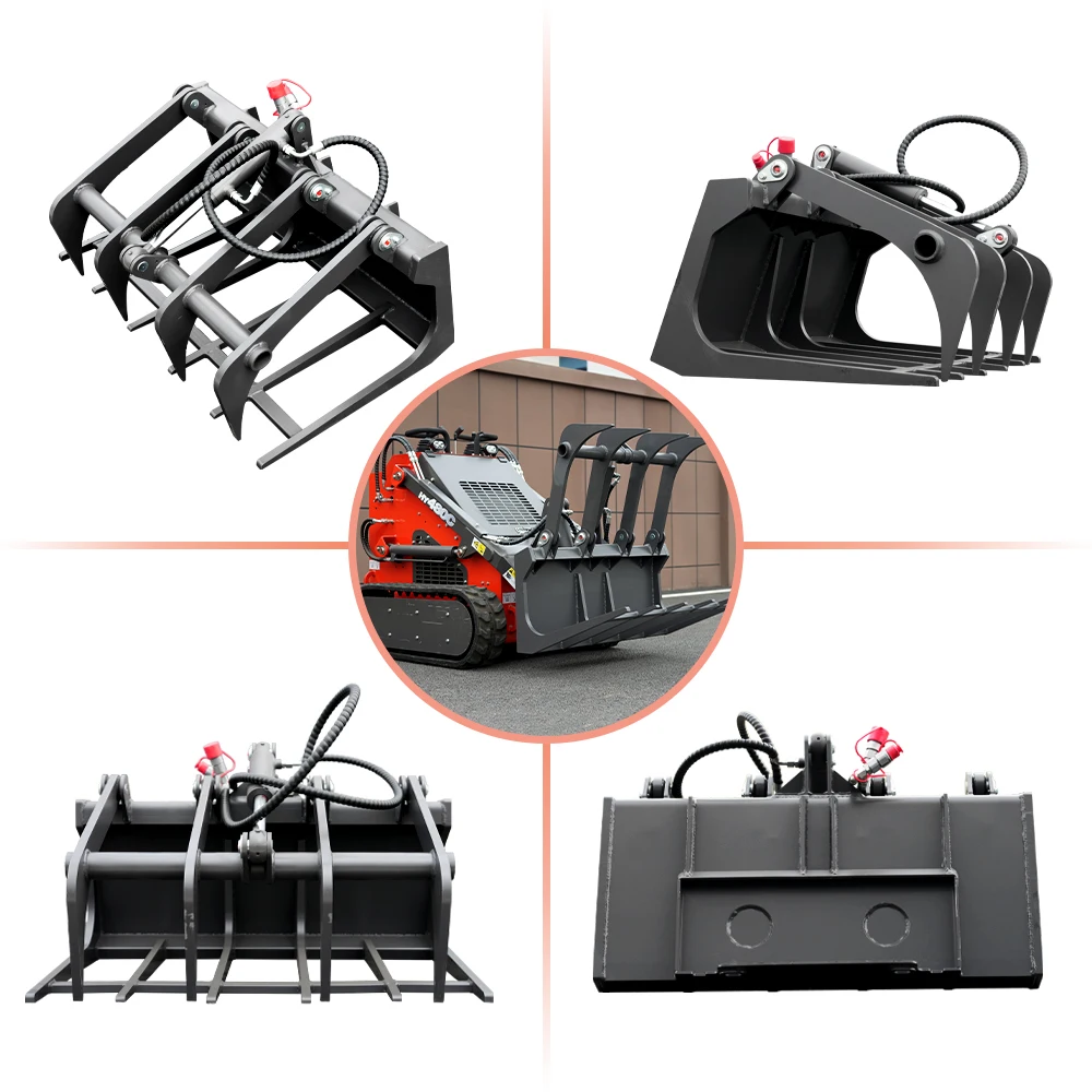 Skid steer loader accessories - grapple hooks, timber grapple hooks, easily cope with complex working conditions