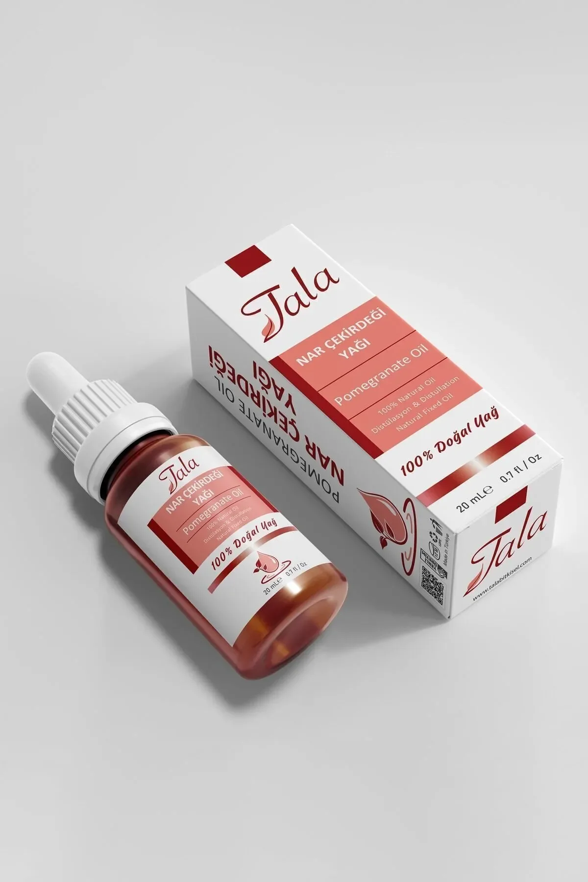 Tala Pomegranate Seed Oil 100% Pure and Natural Cold Pressed 20 Ml Special Pressed Natural Oils