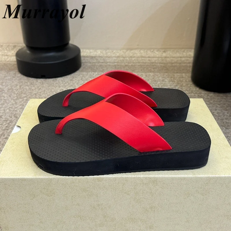 

Flip Flops Flat Thick Bottom Split Toe Slippers Women Sandals Mujer Lazy Slides Summer Ladies Seaside Vacation Beach Shoes