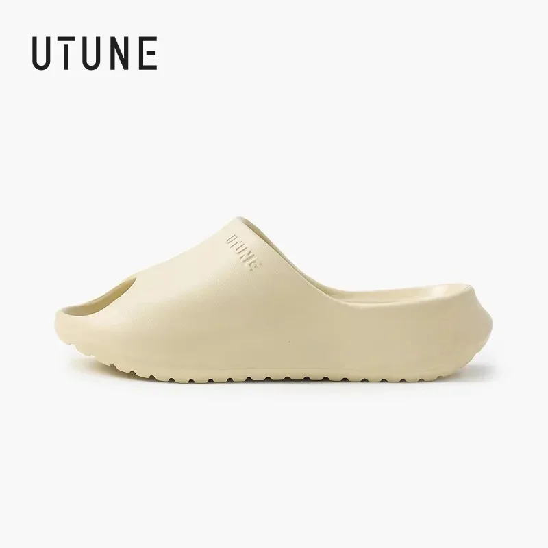 

UTUNE Women's 4.5cm Thick Sole Slippers - Lightweight Non-Slip EVA Summer Sandals for Indoor and Outdoor Use Beach Sandals