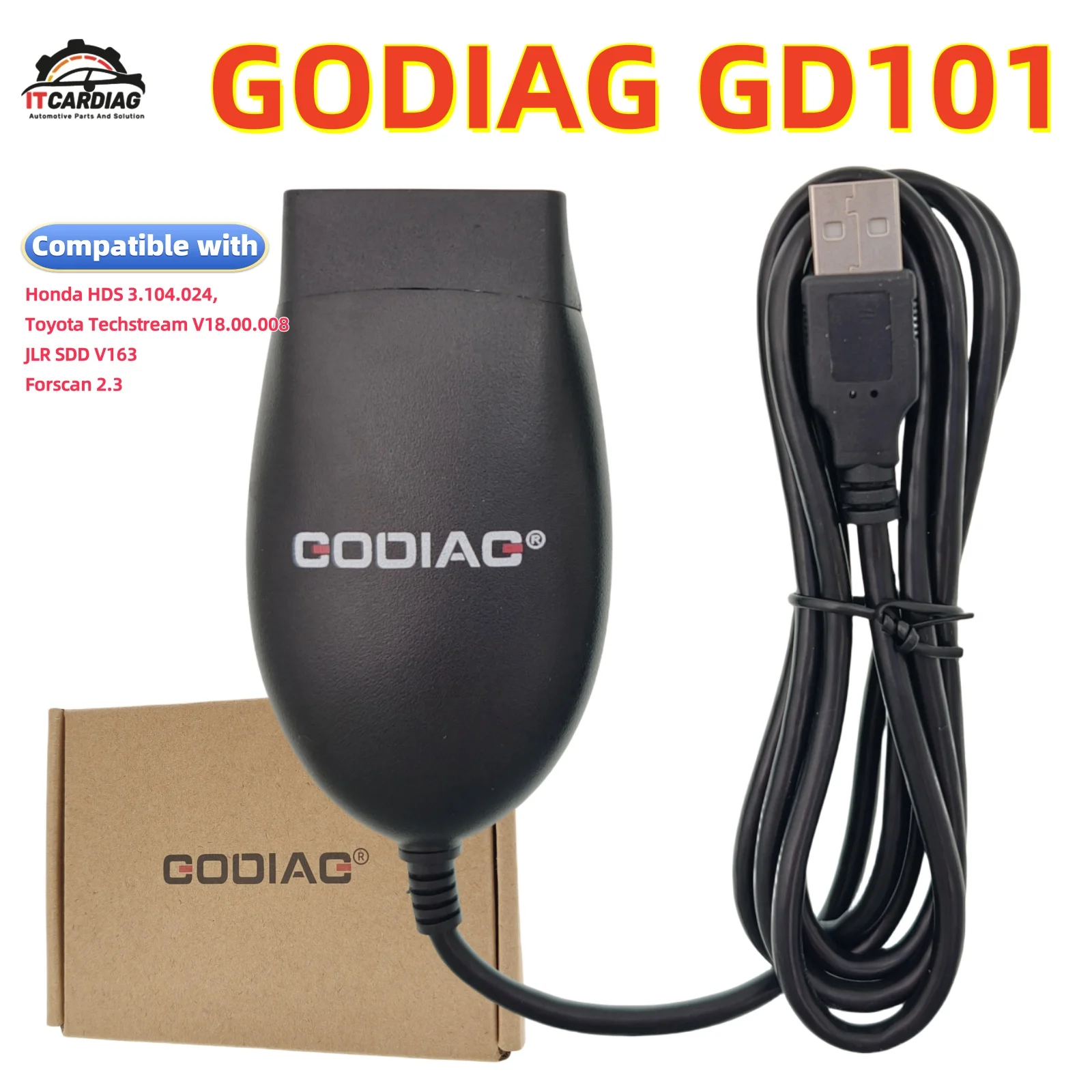 GODIAG GD101 J2534 Passthru Vehicle Network Communication Interface for ELM327 Diagnose J1979 Vehicles Switch Mode Automatically