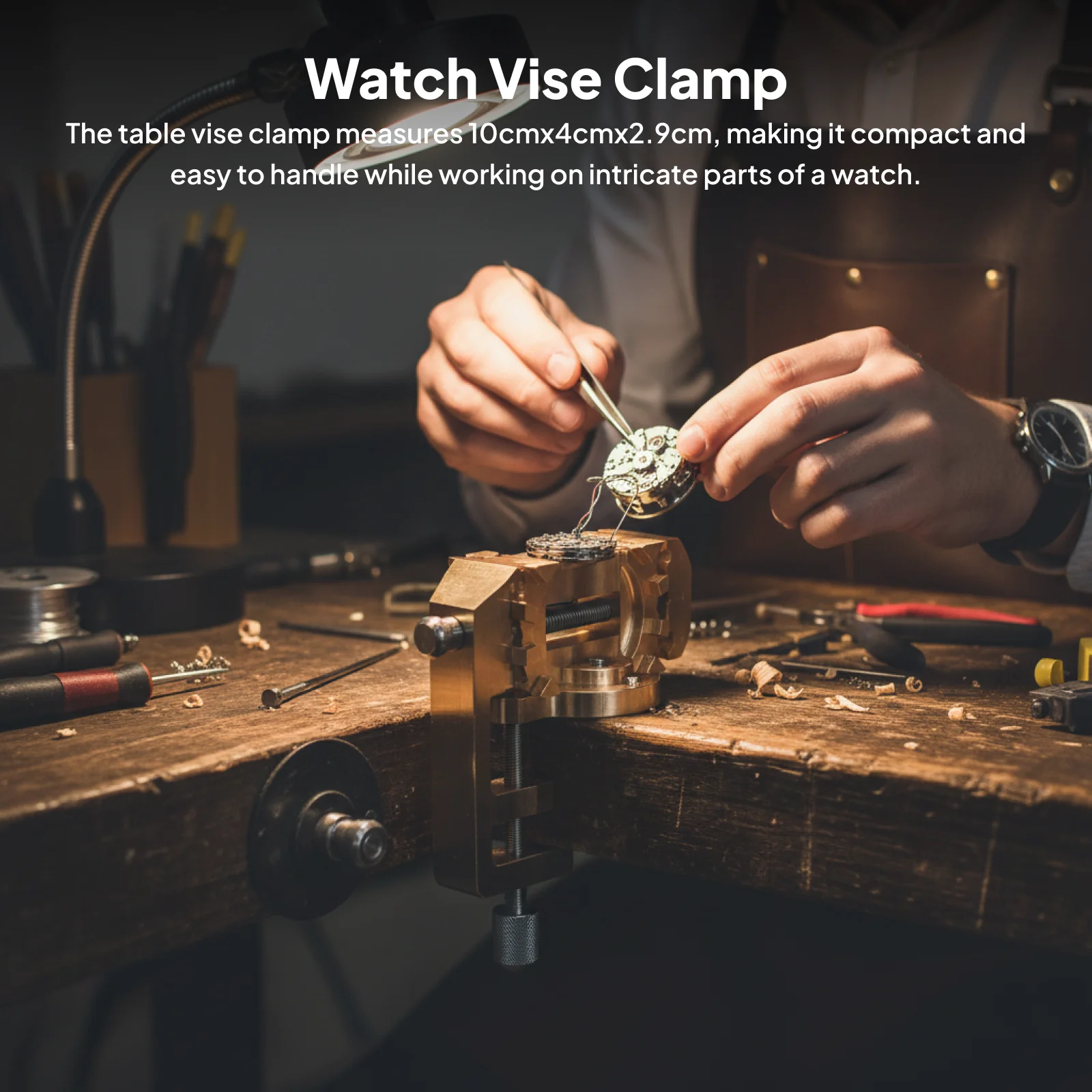 

Mini Watch Bench Vise Clamp,Maintenance,Brass Watch Repair Tool Flat Table Vice for Carving Adults Repairing Jewelry Shops
