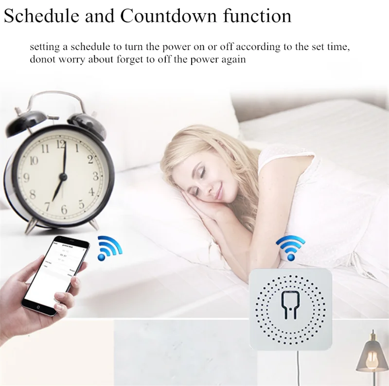 2 Way Mini สมาร์ท Wifi สวิทช์16A Smart Home Automation โมดูลทำงานร่วมกับ Alexa Google Home Smart Life App HA Zigbee2mqtt