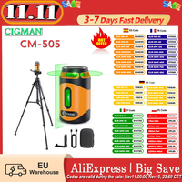 Cigman Cm-505 360 °   Laser Level with Tripod Self-Leveling 2000Mah+ Rechargeable Battery 9H Running Time Powerful Magnetic Base